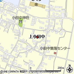長野県中野市小田中上小田中周辺の地図
