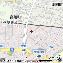 富山県高岡市大野222-2周辺の地図