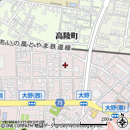 富山県高岡市大野254周辺の地図