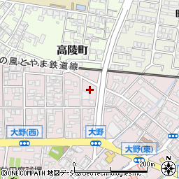 富山県高岡市大野247-5周辺の地図