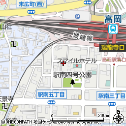 名鉄協商高岡駅南駐車場周辺の地図