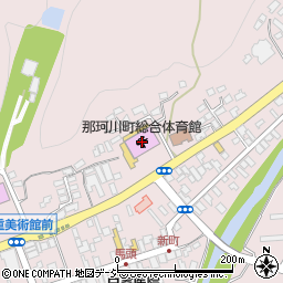 那珂川町総合体育館周辺の地図