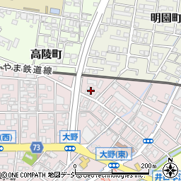 富山県高岡市大野223周辺の地図