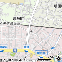 富山県高岡市大野225周辺の地図