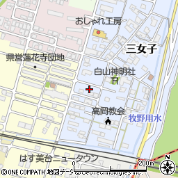 富山県高岡市三女子45-7周辺の地図