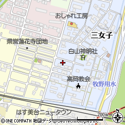 富山県高岡市三女子45周辺の地図