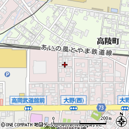 富山県高岡市大野298周辺の地図