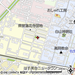 蓮花寺団地集会所周辺の地図