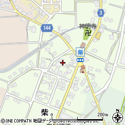 富山県滑川市柴周辺の地図