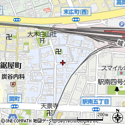富山県高岡市関大町周辺の地図