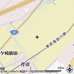 栃木県日光市倉ケ崎新田周辺の地図