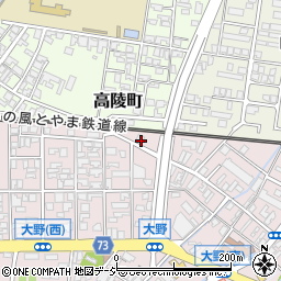 富山県高岡市大野249周辺の地図