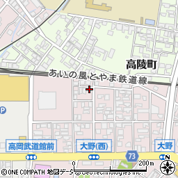 富山県高岡市大野299周辺の地図