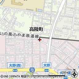 富山県高岡市大野250周辺の地図