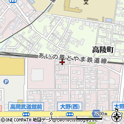 富山県高岡市大野300周辺の地図