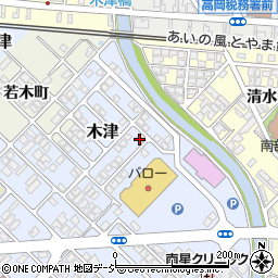 富山県高岡市木津458-108周辺の地図