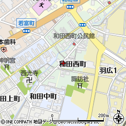 富山県高岡市和田西町周辺の地図