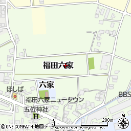 富山県高岡市福田六家周辺の地図