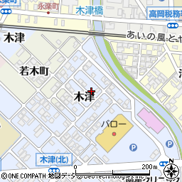 富山県高岡市木津458-59周辺の地図