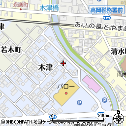 富山県高岡市木津458-95周辺の地図