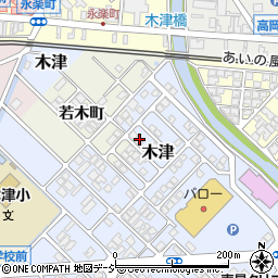 富山県高岡市木津458-68周辺の地図