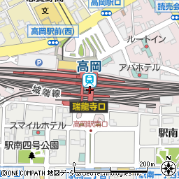 高岡駅観光案内所周辺の地図