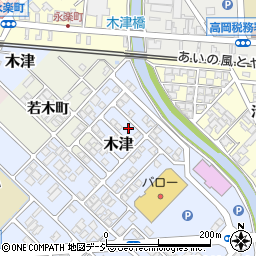 富山県高岡市木津458-52周辺の地図