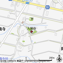 入覚寺周辺の地図