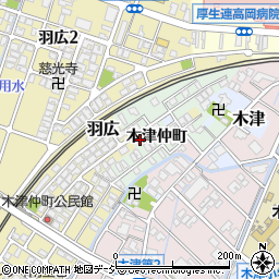 富山県高岡市木津189-3周辺の地図