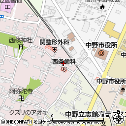 長野県中野市西条895周辺の地図