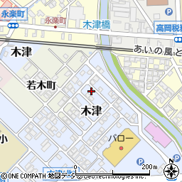 富山県高岡市木津458-50周辺の地図