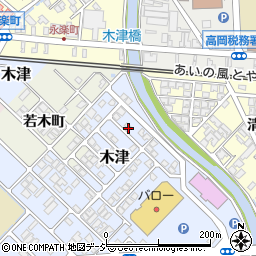 富山県高岡市木津458-45周辺の地図