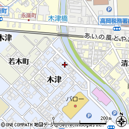 富山県高岡市木津458-40周辺の地図