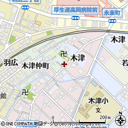 富山県高岡市木津370周辺の地図