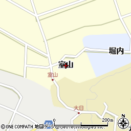 富山県滑川市室山周辺の地図