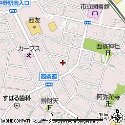 長野県中野市西条1162周辺の地図
