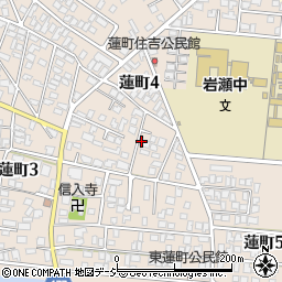 富山県富山市蓮町周辺の地図