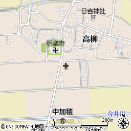 高柳公民館周辺の地図