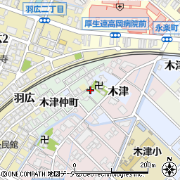 富山県高岡市木津180周辺の地図