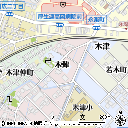 富山県高岡市木津409周辺の地図