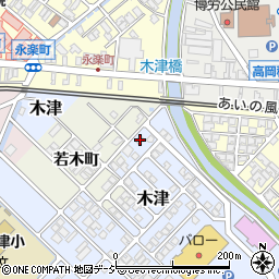 富山県高岡市木津458-24周辺の地図