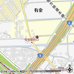 富山県滑川市上梅沢44周辺の地図