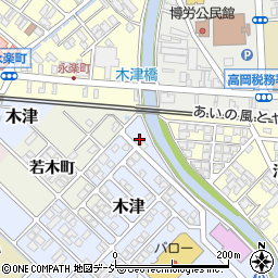 富山県高岡市木津458-20周辺の地図