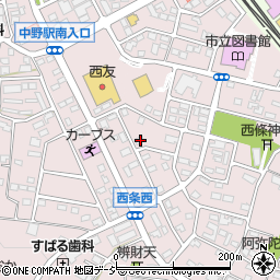 長野県中野市西条1288周辺の地図