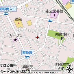 長野県中野市西条1286周辺の地図