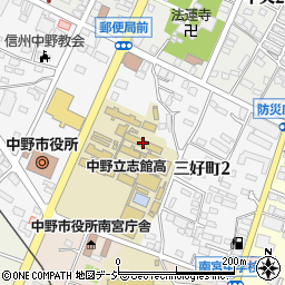 長野県立中野立志館高等学校周辺の地図