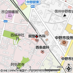 長野県中野市西条970周辺の地図
