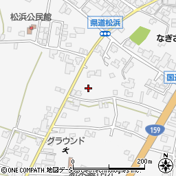 石川県かほく市松浜ハ周辺の地図