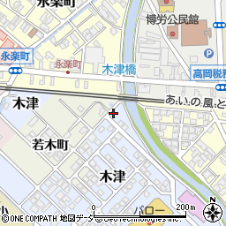 富山県高岡市木津458-18周辺の地図