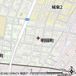 富山県高岡市明園町周辺の地図